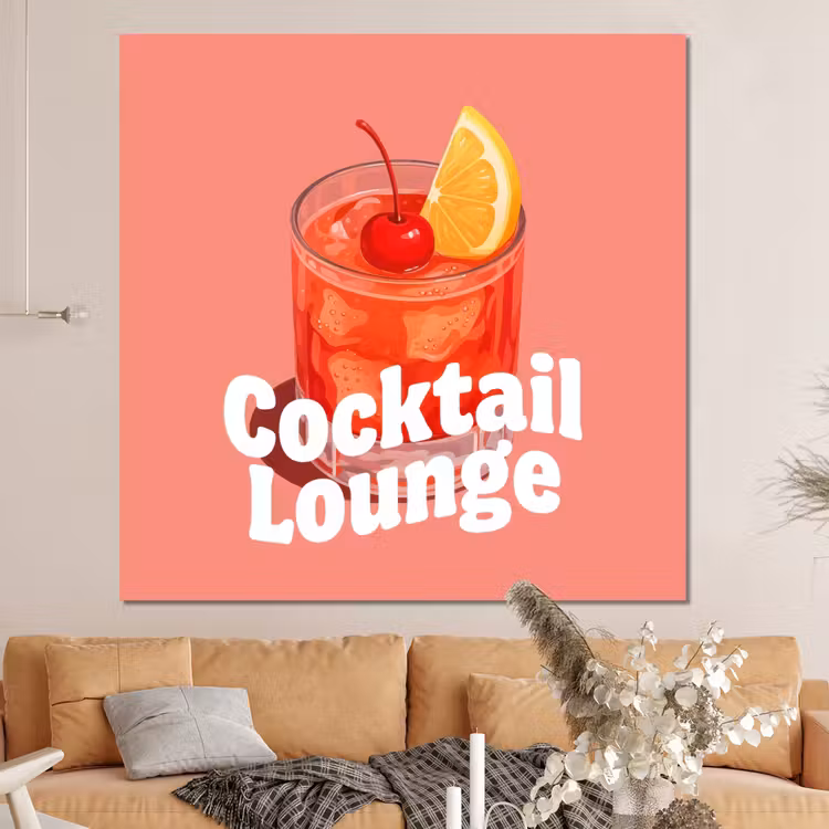 Forex - Cocktail Lounge - Glas - Koraal — 4