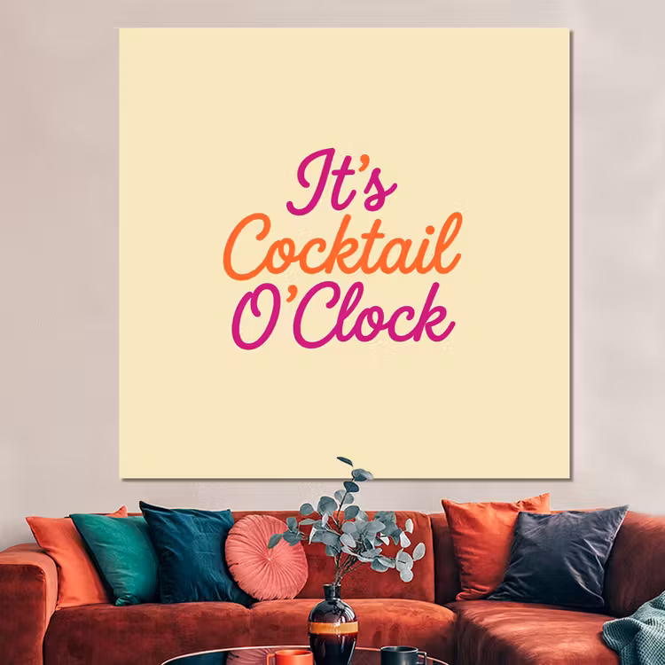 Forex - Cocktail O'Clock - Geel - Retro — 3