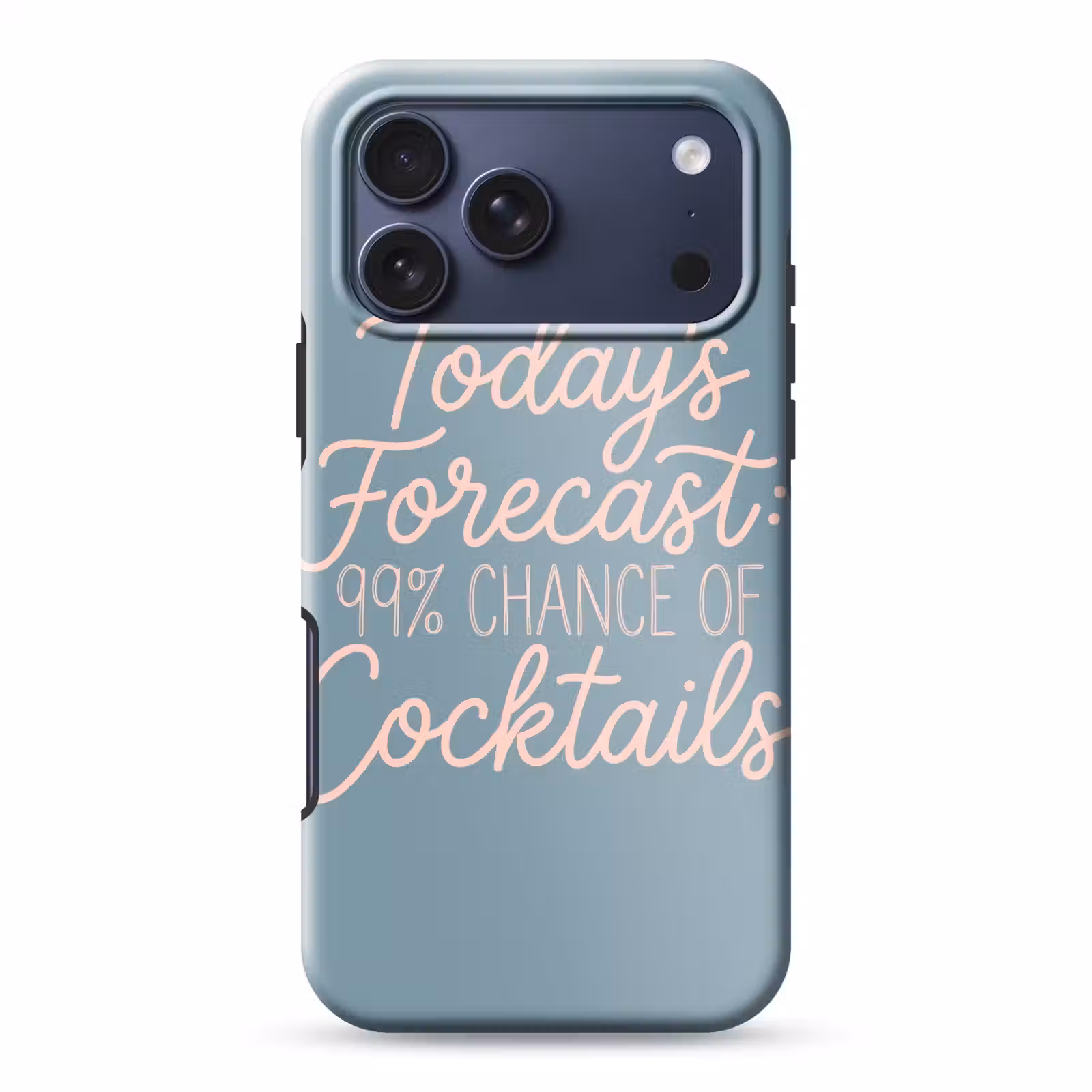 Telefoonhoesje Toughcase - Today's Forecast - Cocktails - Blauw — 1