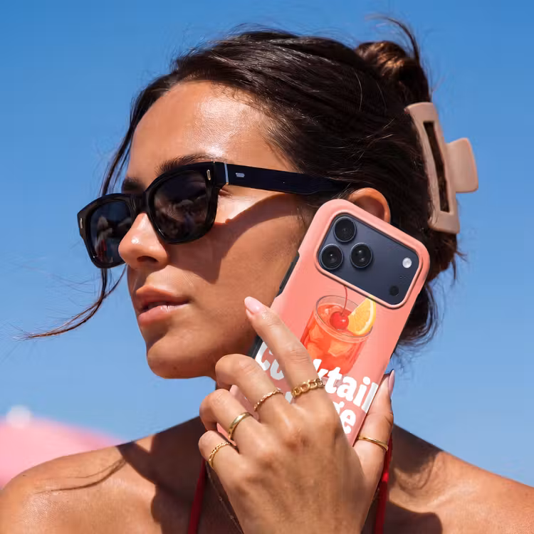 Telefoonhoesje Toughcase - Cocktail Lounge - Glas - Koraal — 6