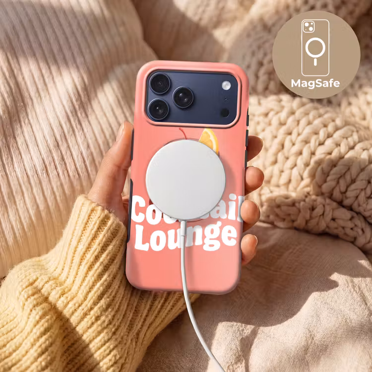Telefoonhoesje Toughcase - Cocktail Lounge - Glas - Koraal — 8