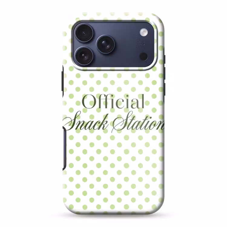 Telefoonhoesje Toughcase - Snack Station - Groen - Stippen — 1