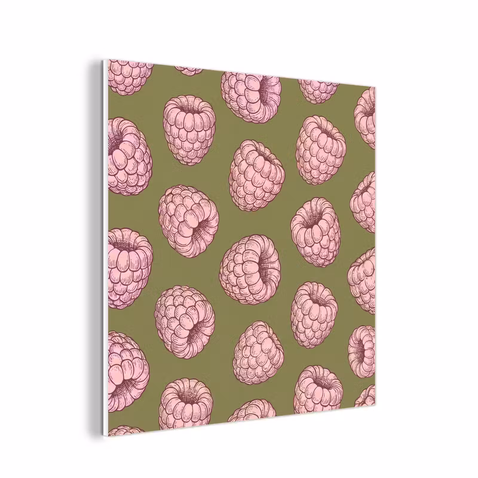 Forex - Eten - Patroon - Illustratie - Roze - Groen — 1