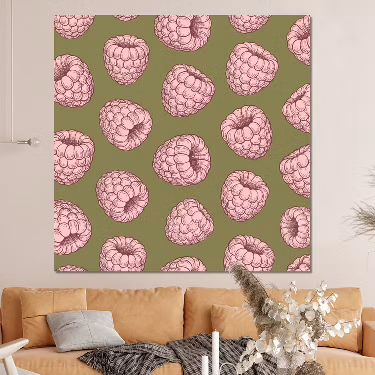 Forex - Eten - Patroon - Illustratie - Roze - Groen — 4