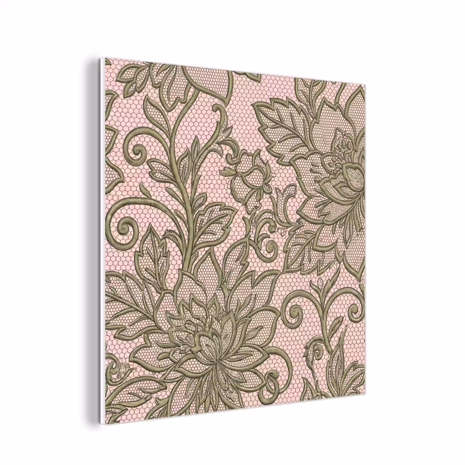 Forex - Bloemen - Kant - Patroon - Klassiek - Groen — 1