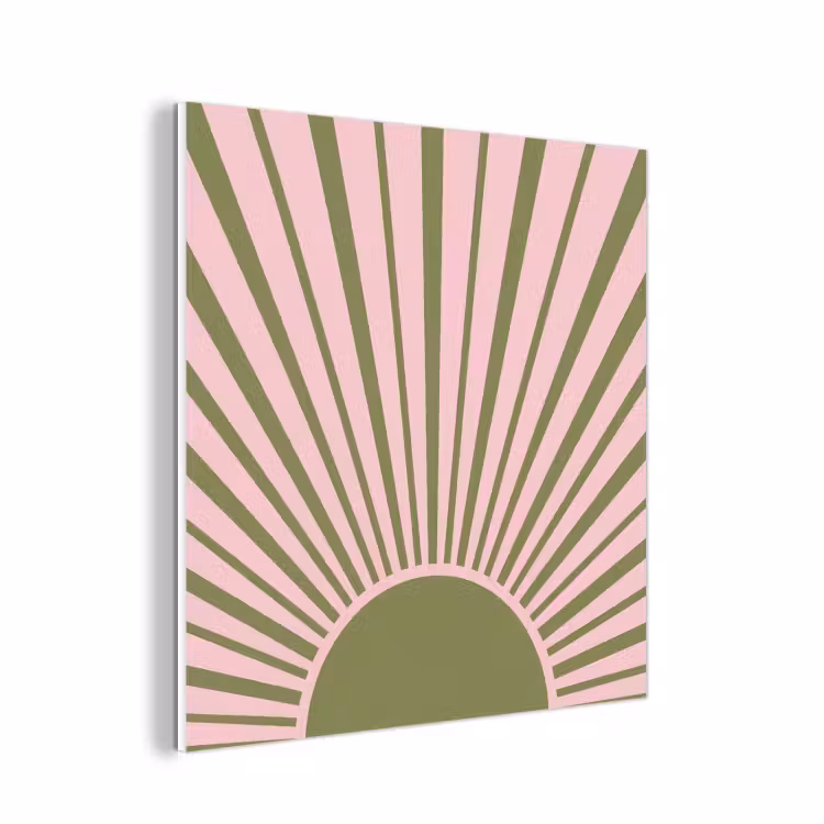 Forex - Abstract - Stralen - Grafisch - Roze - Groen — 1