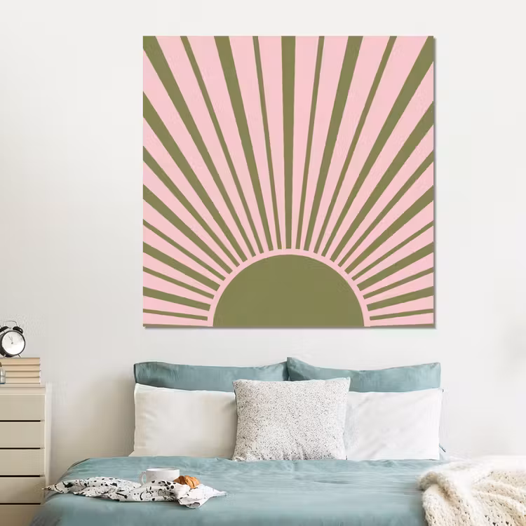 Forex - Abstract - Stralen - Grafisch - Roze - Groen — 2