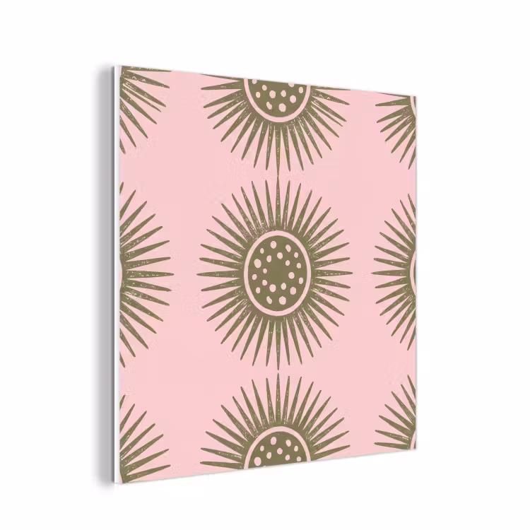 Forex - Bloemen - Patroon - Abstract - Roze - Groen — 1