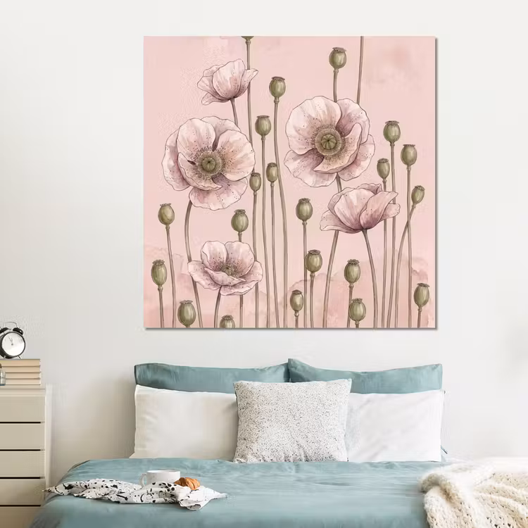 Forex - Bloemen - Zomer - Natuur - Aquarel - Roze — 2