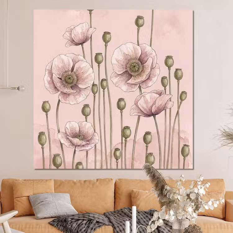 Forex - Bloemen - Zomer - Natuur - Aquarel - Roze — 4