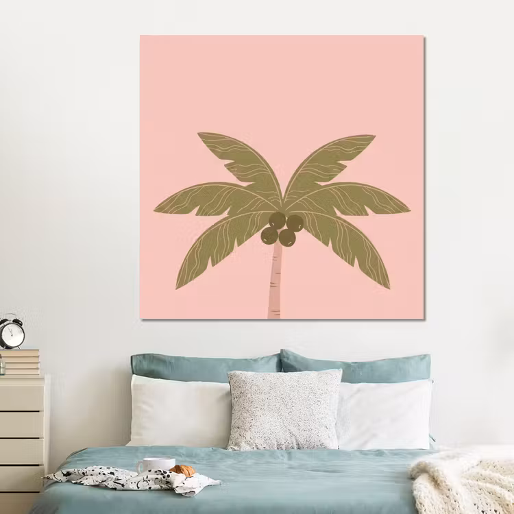Forex - Boom - Palm - Natuur - Illustratie - Roze — 2