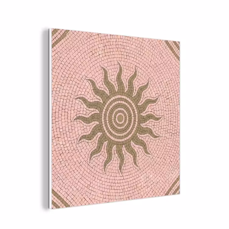 Forex - Mozaïek - Zon - Patroon - Klassiek - Roze — 1