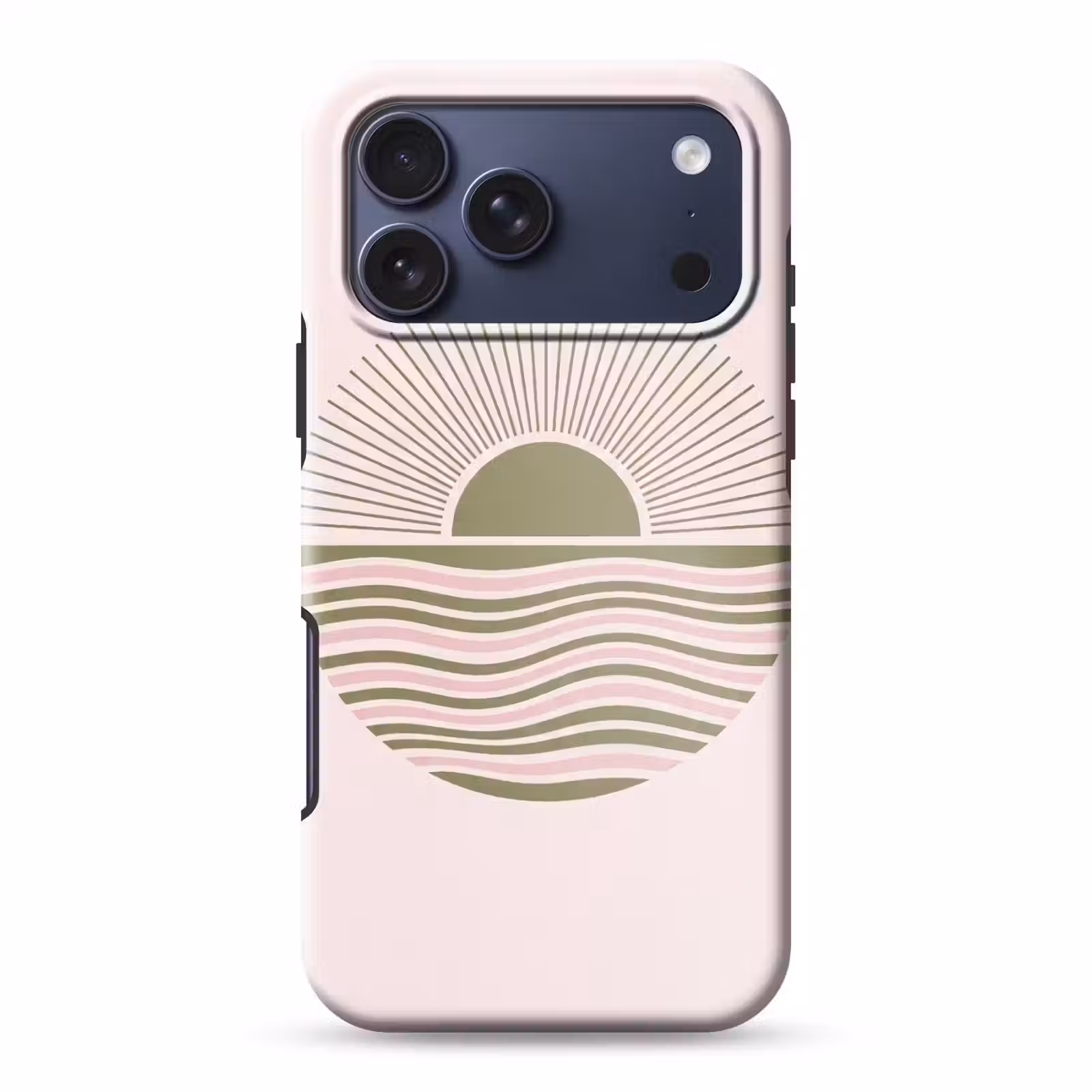 Telefoonhoesje Toughcase - Zon - Zee - Abstract - Modern - Roze — 1
