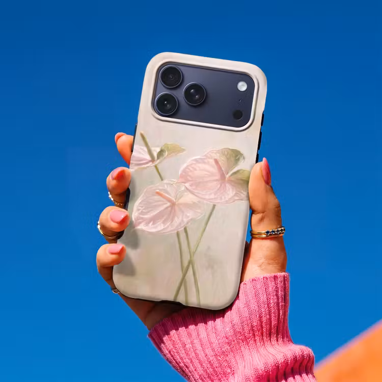 Telefoonhoesje Toughcase - Bloemen - Pastel - Abstract - Natuur - Groen — 2