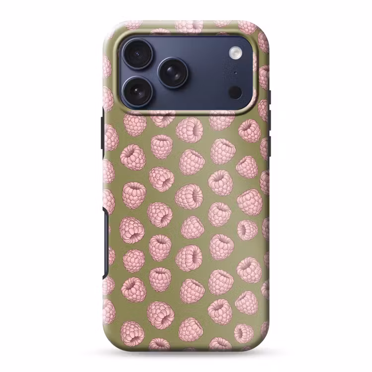 Telefoonhoesje Toughcase - Eten - Patroon - Illustratie - Roze - Groen — 1