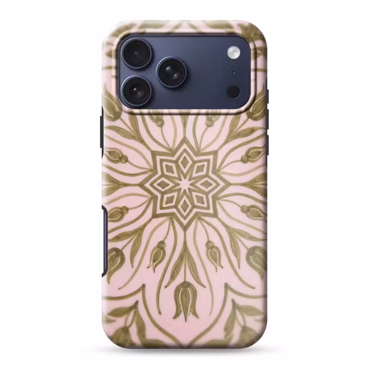 Telefoonhoesje Toughcase - Patroon - Mandala - Decoratie - Abstract - Groen — 1