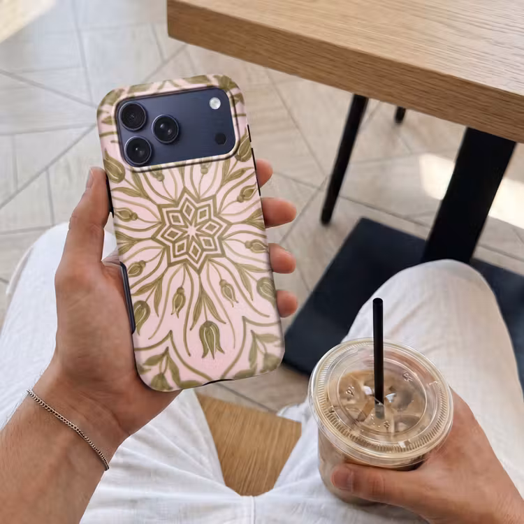 Telefoonhoesje Toughcase - Patroon - Mandala - Decoratie - Abstract - Groen — 4