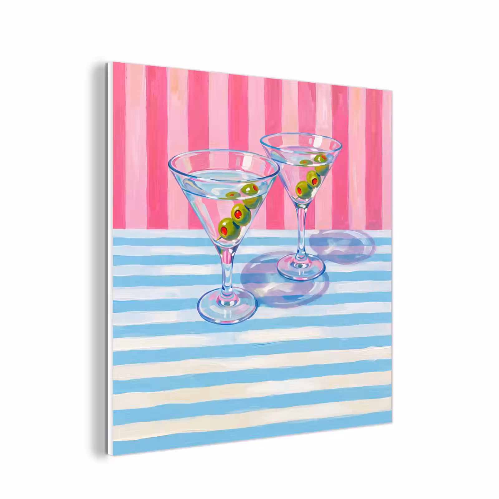 Forex - Cocktail - Olijven - Kunst - Modern - Roze — 1
