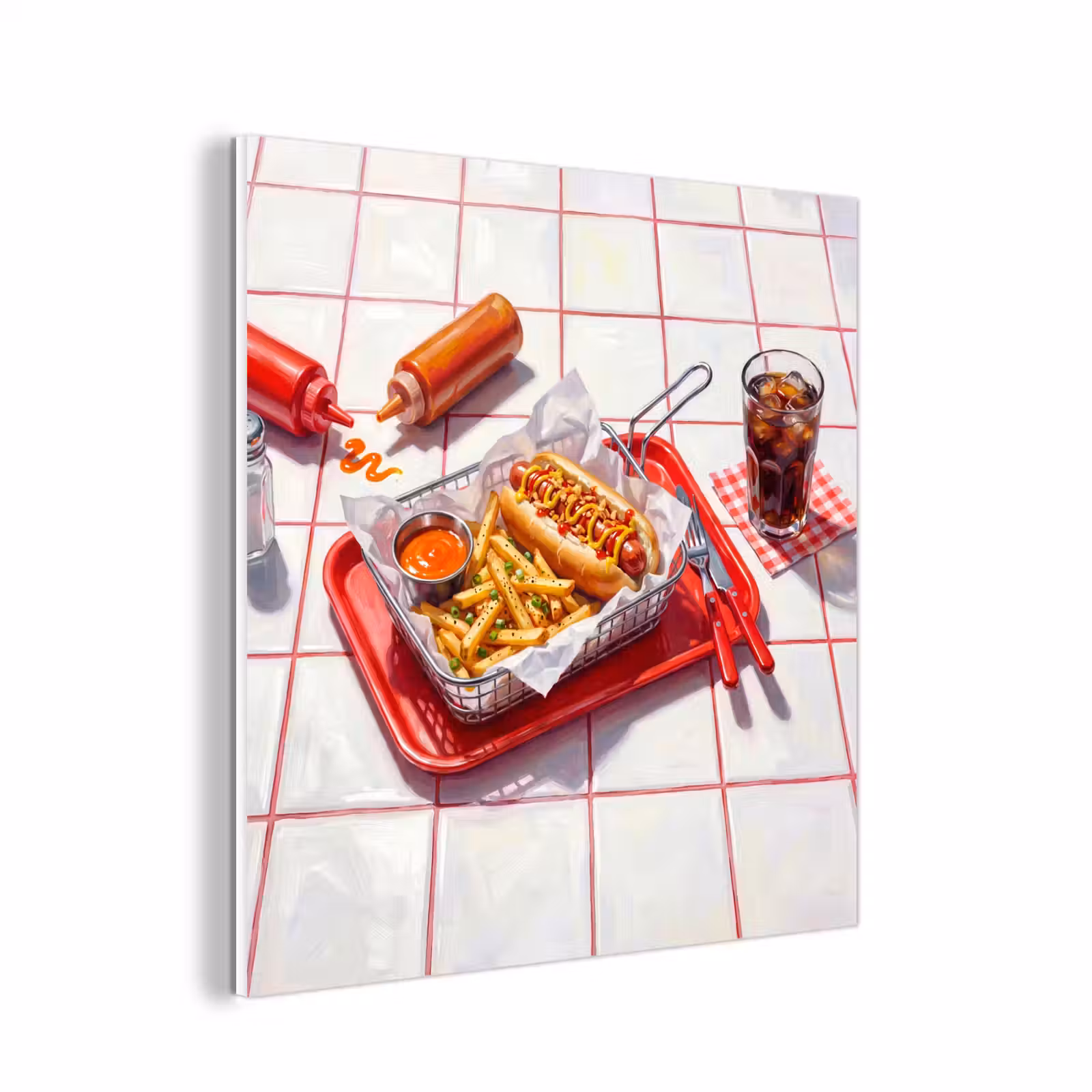 Forex - Eten - Hotdog - Fastfood - Modern - Rood — 1