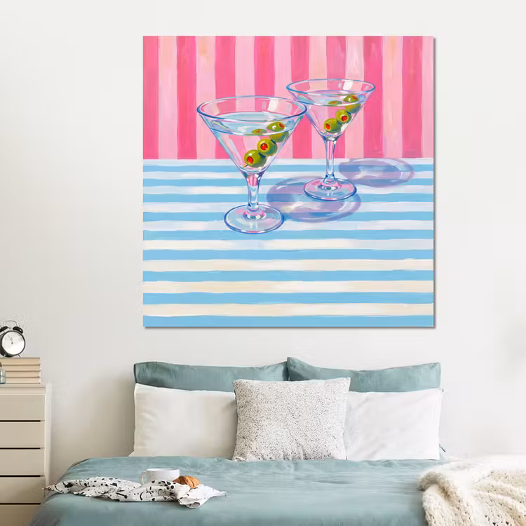 Forex - Cocktail - Olijven - Kunst - Modern - Roze — 2