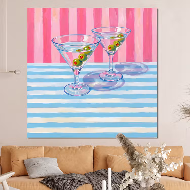 Forex - Cocktail - Olijven - Kunst - Modern - Roze — 4