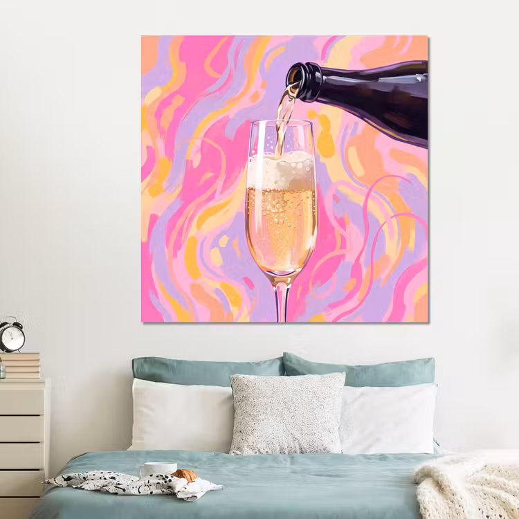 Forex - Drank - Inschenken - Feest - Abstract - Roze — 2