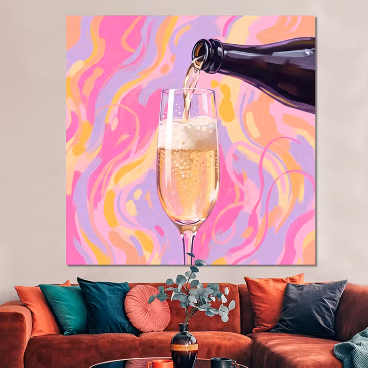 Forex - Drank - Inschenken - Feest - Abstract - Roze — 3