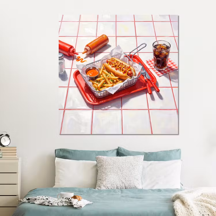 Forex - Eten - Hotdog - Fastfood - Modern - Rood — 2