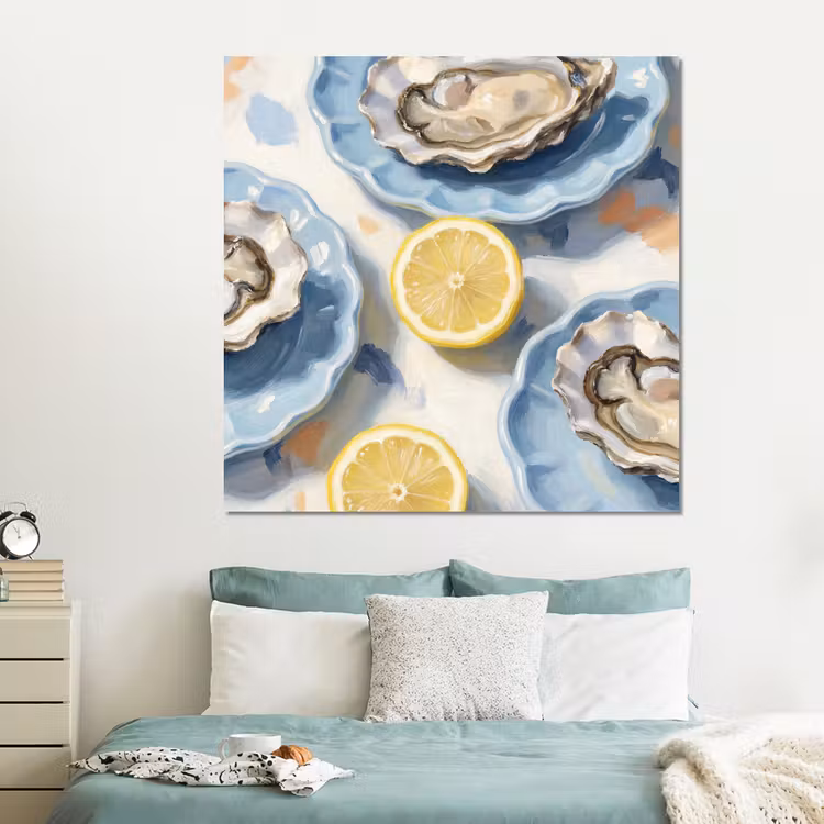 Forex - Eten - Oesters - Citroenen - Modern - Geel — 2