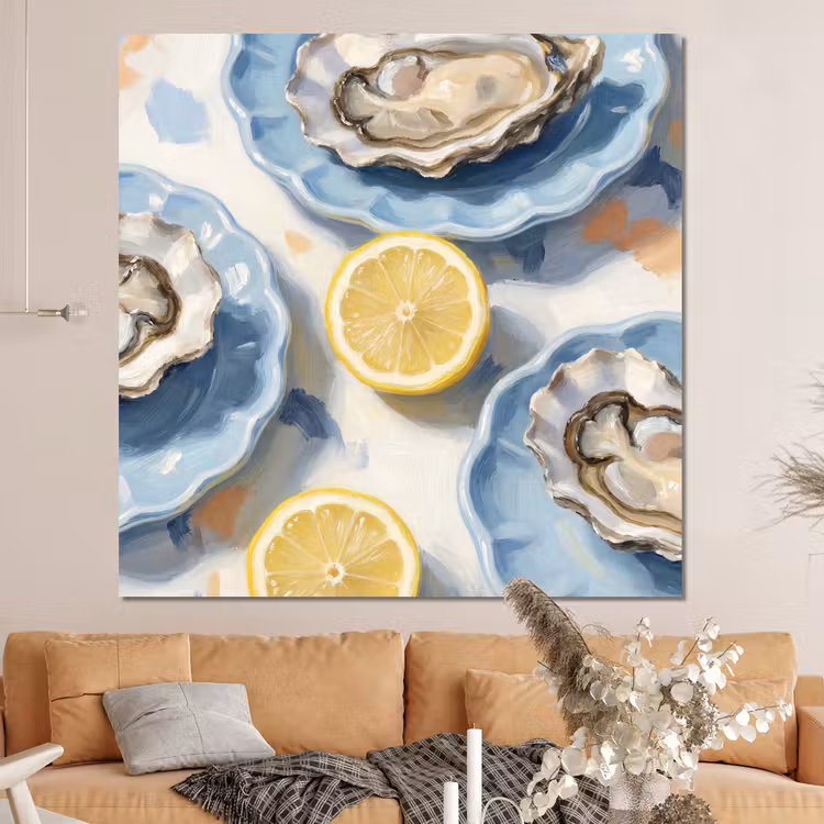 Forex - Eten - Oesters - Citroenen - Modern - Geel — 4