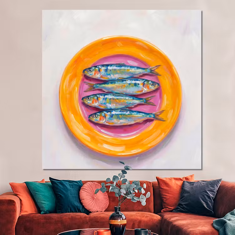 Forex - Vis - Vier - Eten - Modern - Kleurrijk — 3
