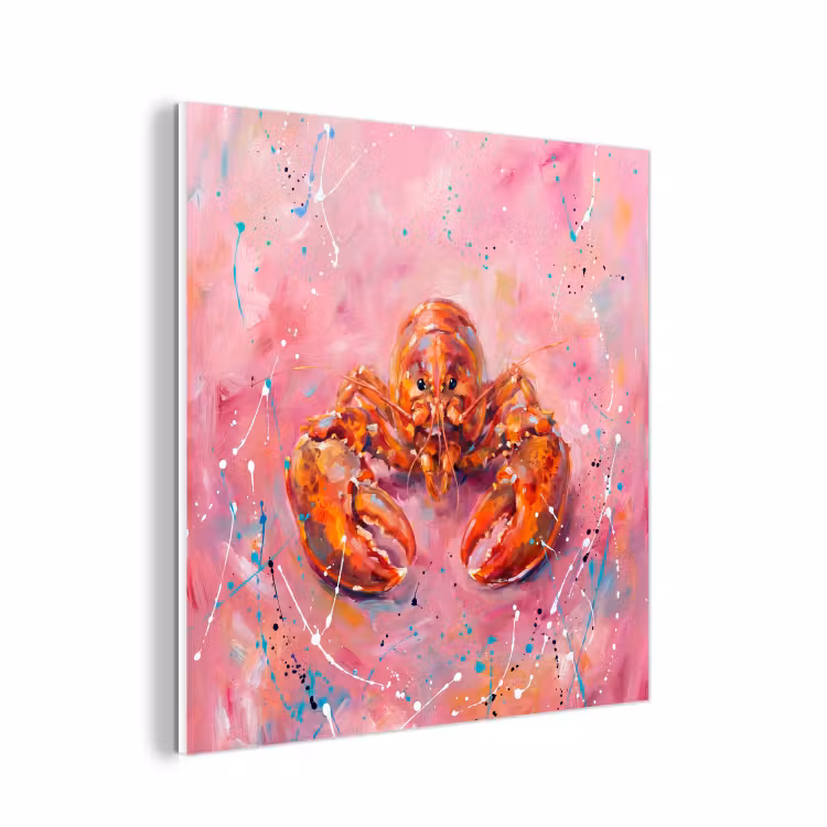 Forex - Zeeleven - Kreeft - Spatters - Abstract - Roze — 1