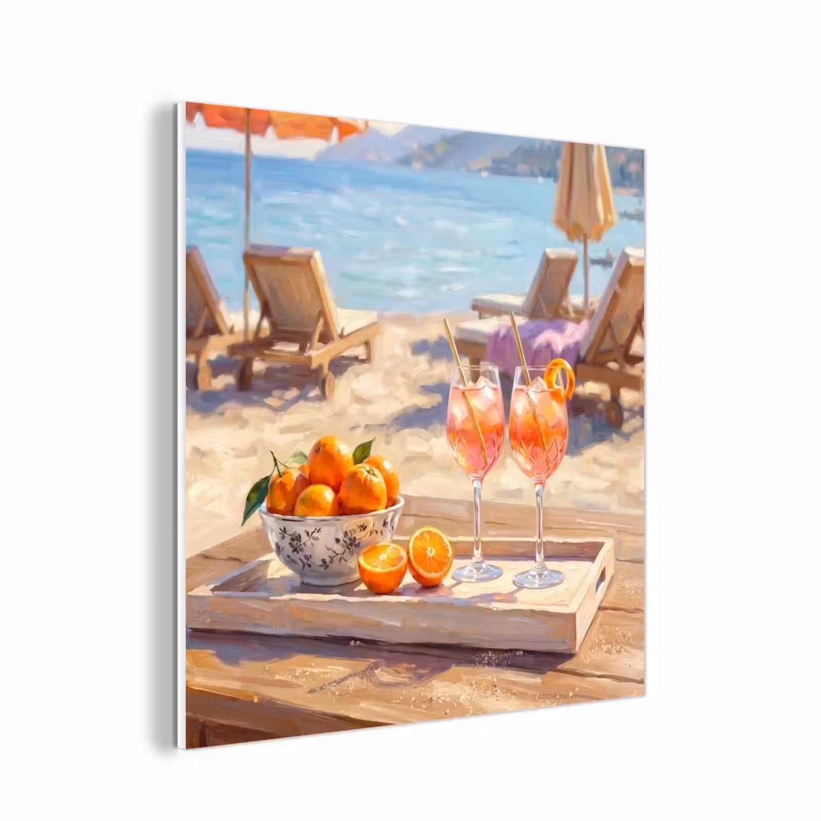 Forex - Drank - Glazen - Strand - Zomer - Oranje — 1
