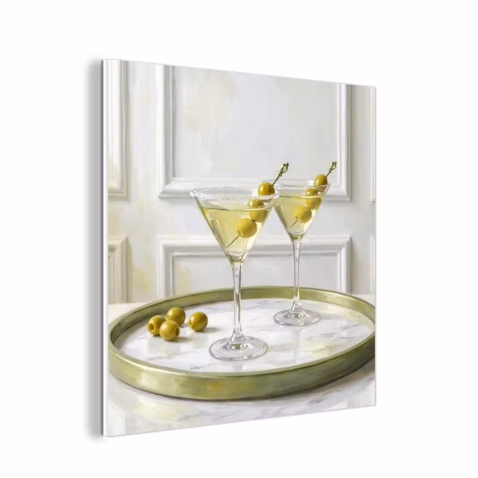 Forex - Drank - Martini - Olijven - Modern - Wit — 1
