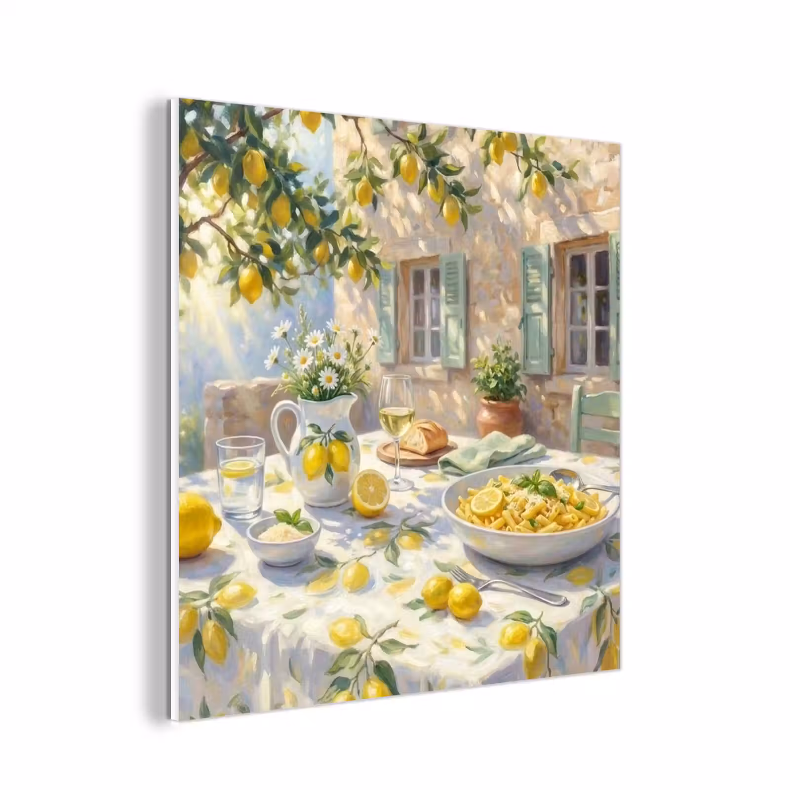 Forex - Eten - Terras - Zomer - Geschilderd - Geel — 1