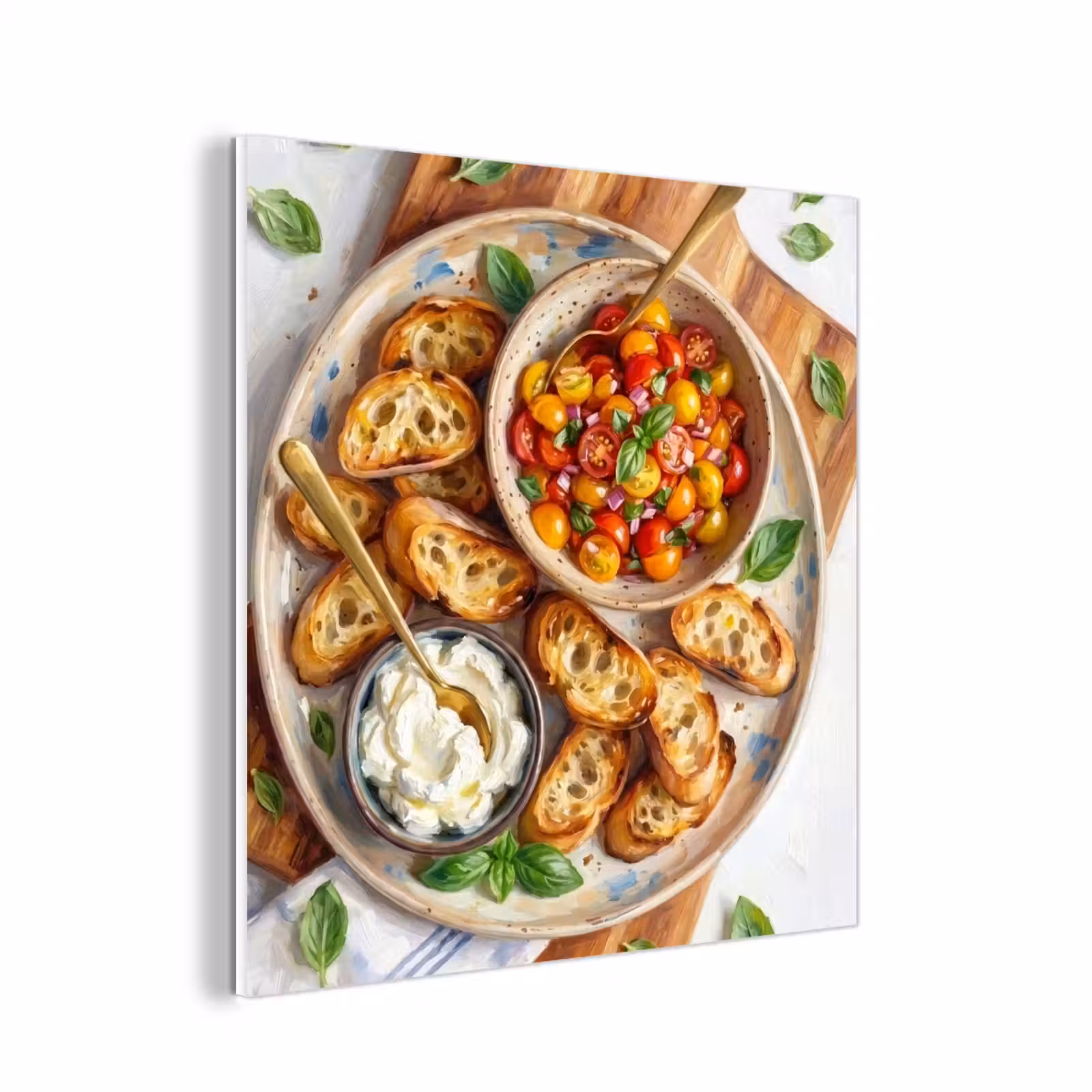 Forex - Eten - Tomaat - Brood - Kleurrijk - Keuken — 1