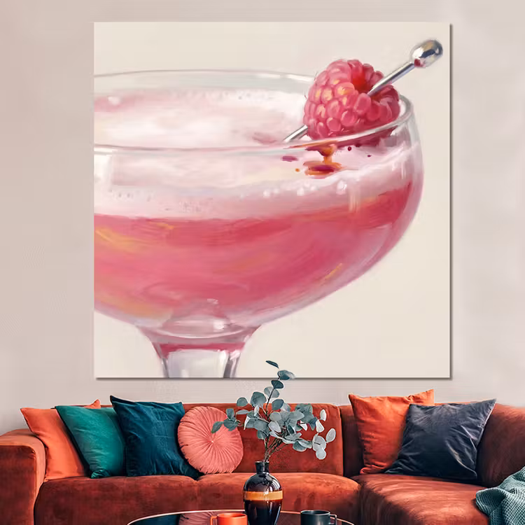 Forex - Cocktail - Framboos - Drank - Modern - Roze — 3