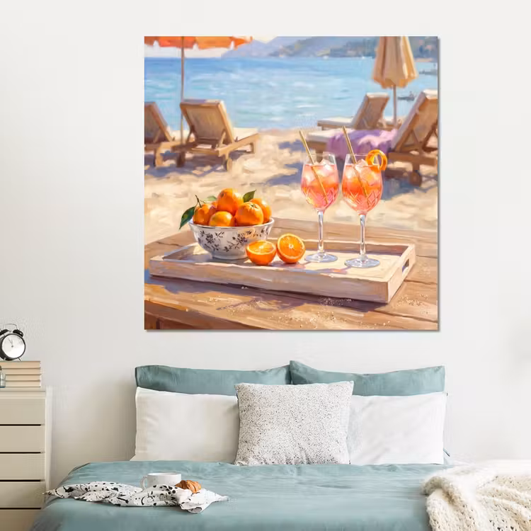 Forex - Drank - Glazen - Strand - Zomer - Oranje — 2