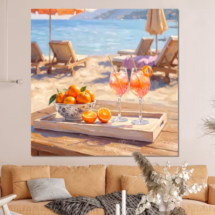 Forex - Drank - Glazen - Strand - Zomer - Oranje — 4
