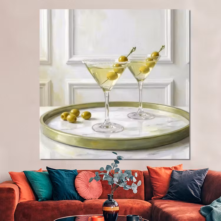 Forex - Drank - Martini - Olijven - Modern - Wit — 3