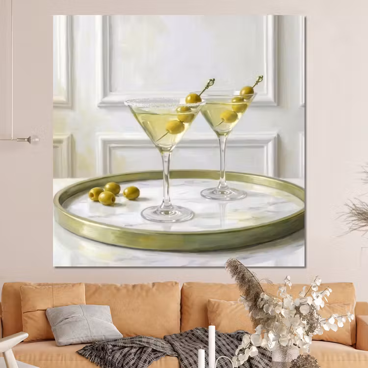 Forex - Drank - Martini - Olijven - Modern - Wit — 4