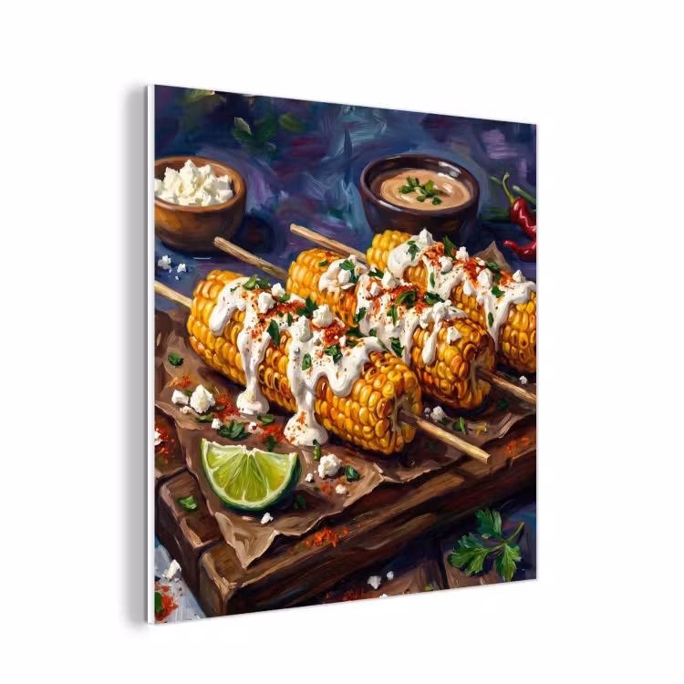 Forex - Eten - Maïs - Saus - Geschilderd - Geel — 1
