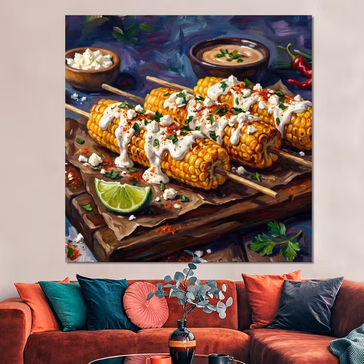 Forex - Eten - Maïs - Saus - Geschilderd - Geel — 3