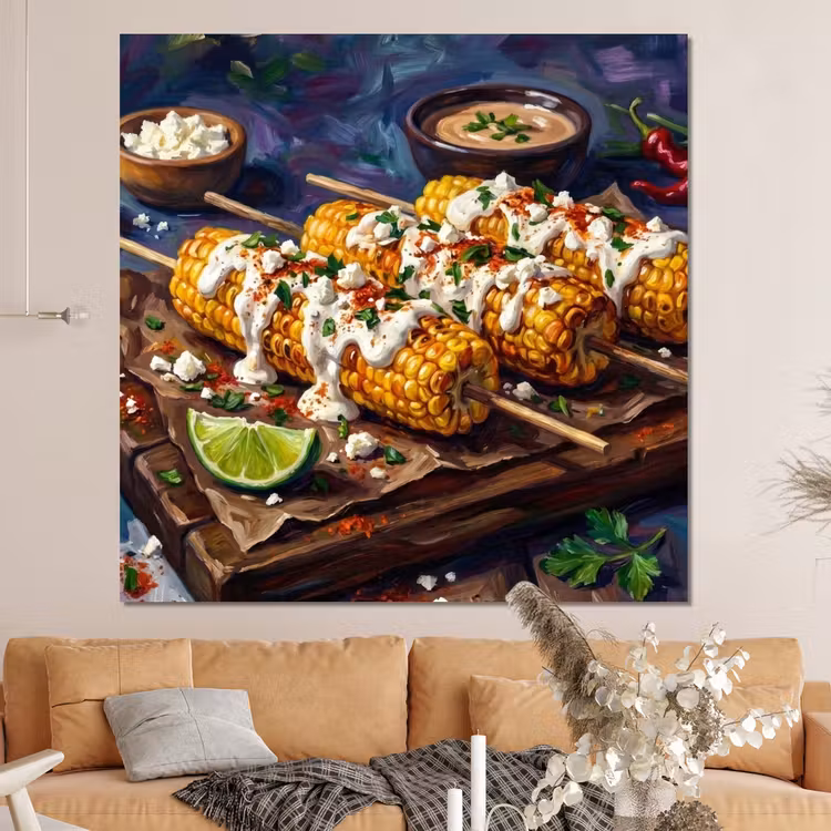 Forex - Eten - Maïs - Saus - Geschilderd - Geel — 4