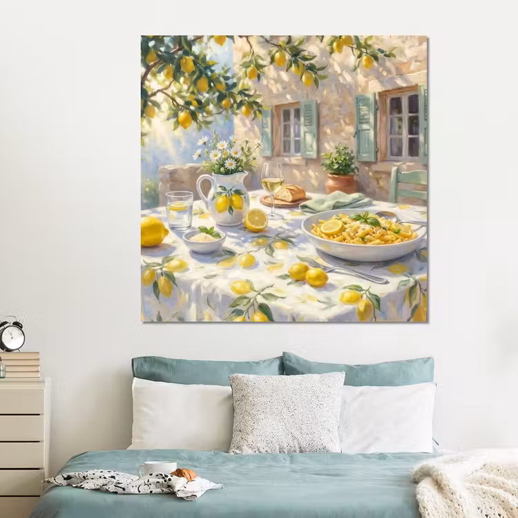 Forex - Eten - Terras - Zomer - Geschilderd - Geel — 2