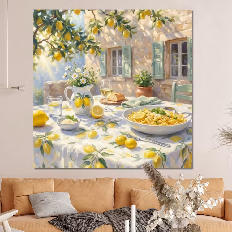 Forex - Eten - Terras - Zomer - Geschilderd - Geel — 4