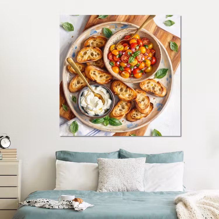 Forex - Eten - Tomaat - Brood - Kleurrijk - Keuken — 2