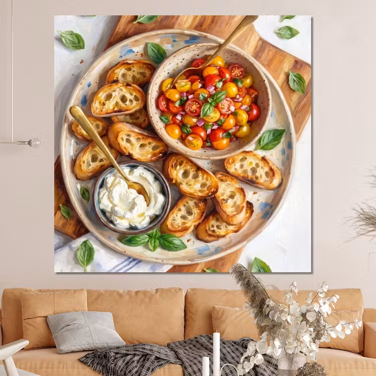 Forex - Eten - Tomaat - Brood - Kleurrijk - Keuken — 4