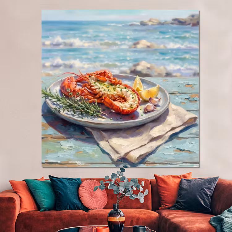 Forex - Eten - Zee - Kust - Modern - Blauw — 3