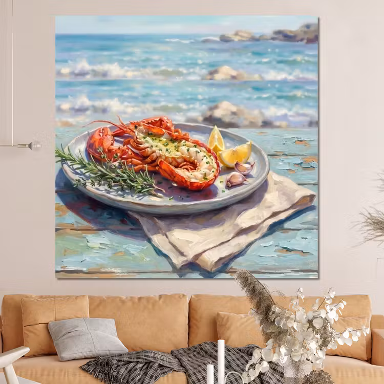 Forex - Eten - Zee - Kust - Modern - Blauw — 4